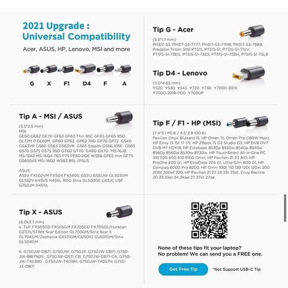 Innergie 180W 180G Gaming Laptop Charger Power Adapter 1.8m Built-in Cable - Picture 10 of 10